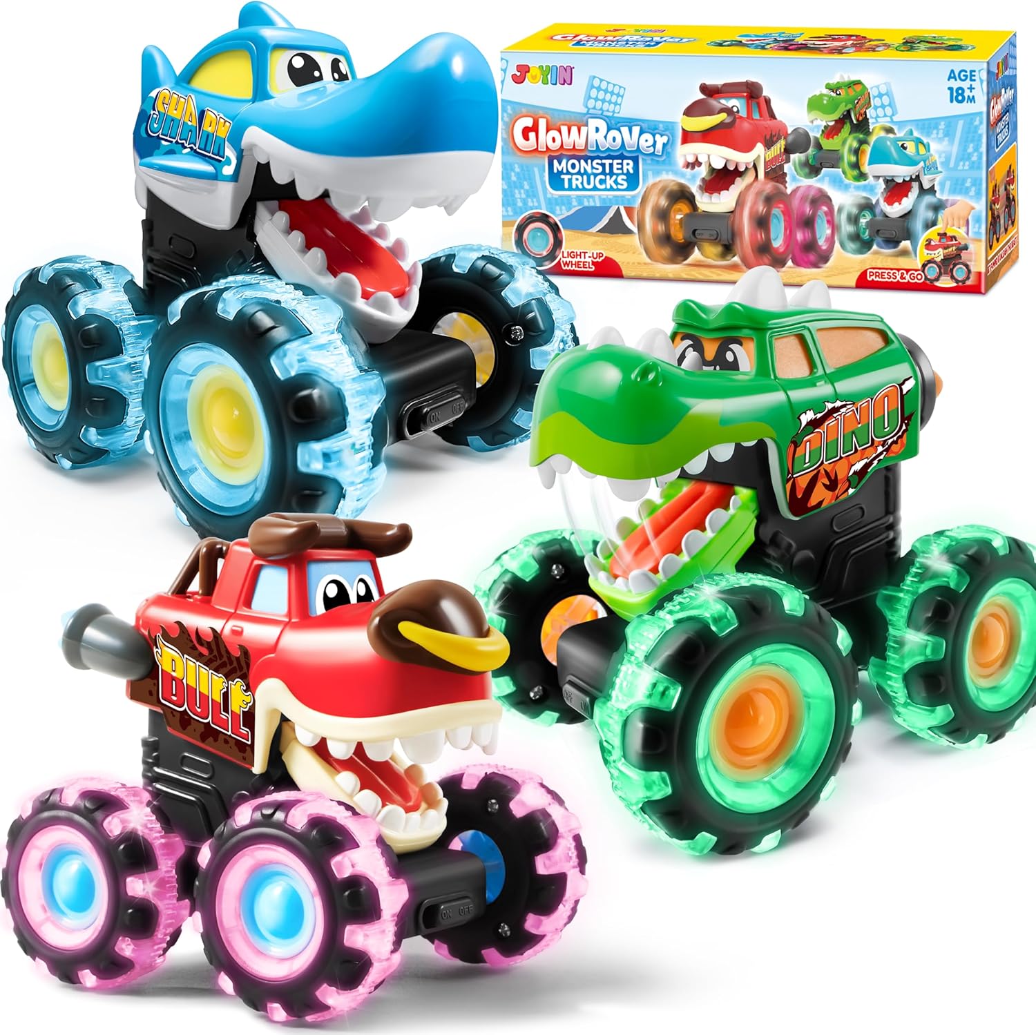 Monstera - JOYFY 3 Paket Mainan Truk Monster
