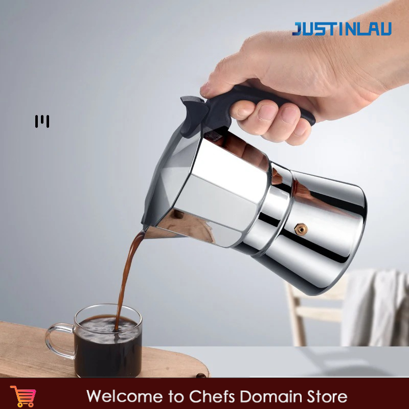 Pothos - JUSTINLAU 150/300ML Panci Moka Oktagonal Baja