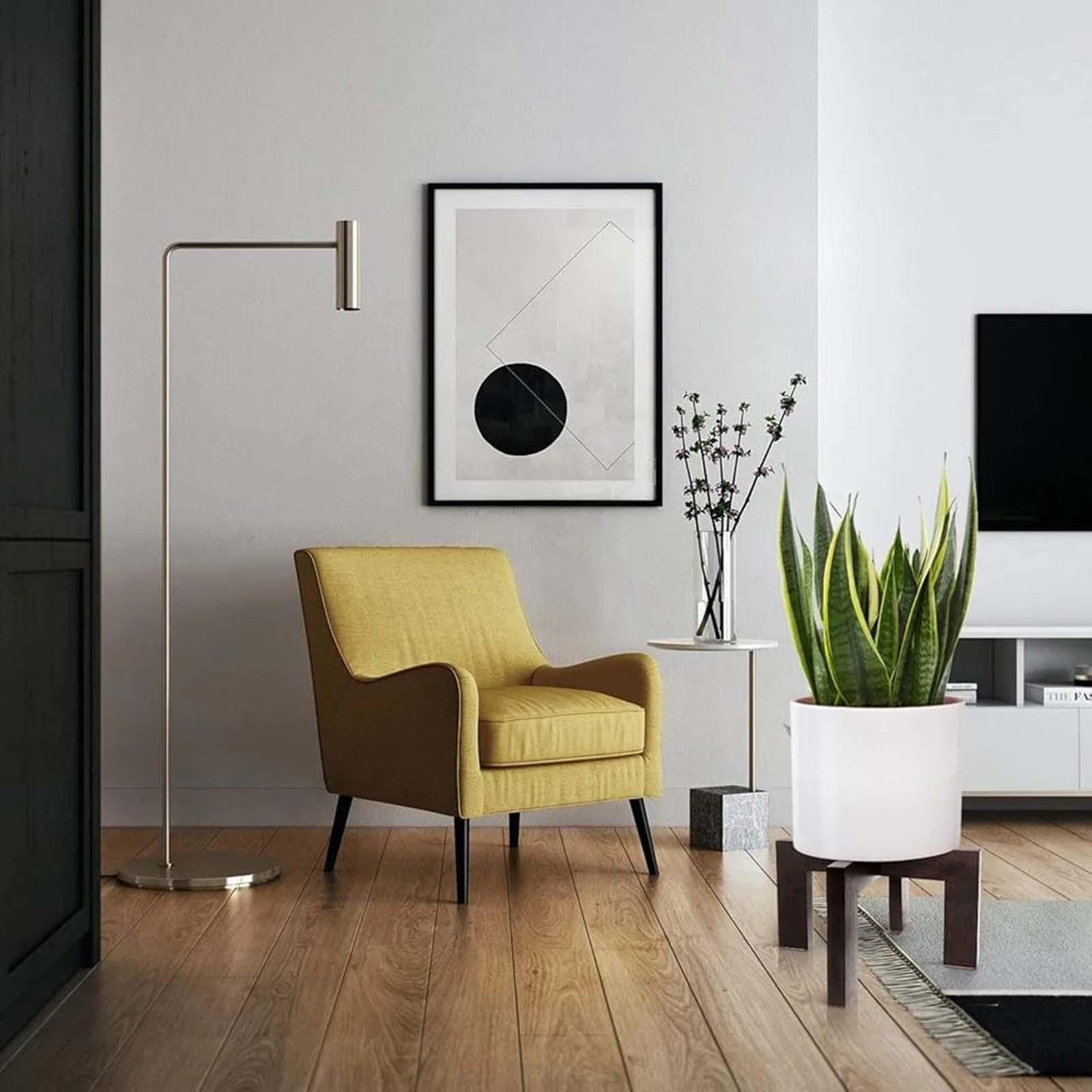 Indoor Plants - Rak Tanaman Kayu dengan Finishing Hitam,