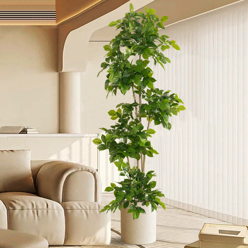 Fiddle Leaf Fig - 2-78in Tanaman Palsu Besar Buatan Pohon