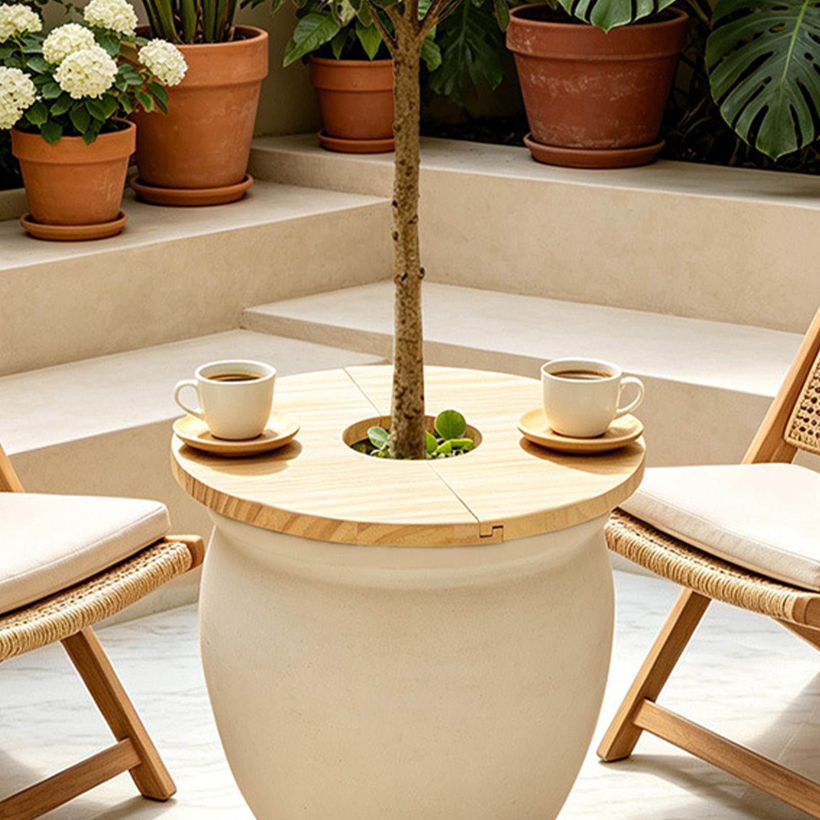 Penutup Pot Bunga Kayu, Pelind - Terracotta Pot ulasan dan harga