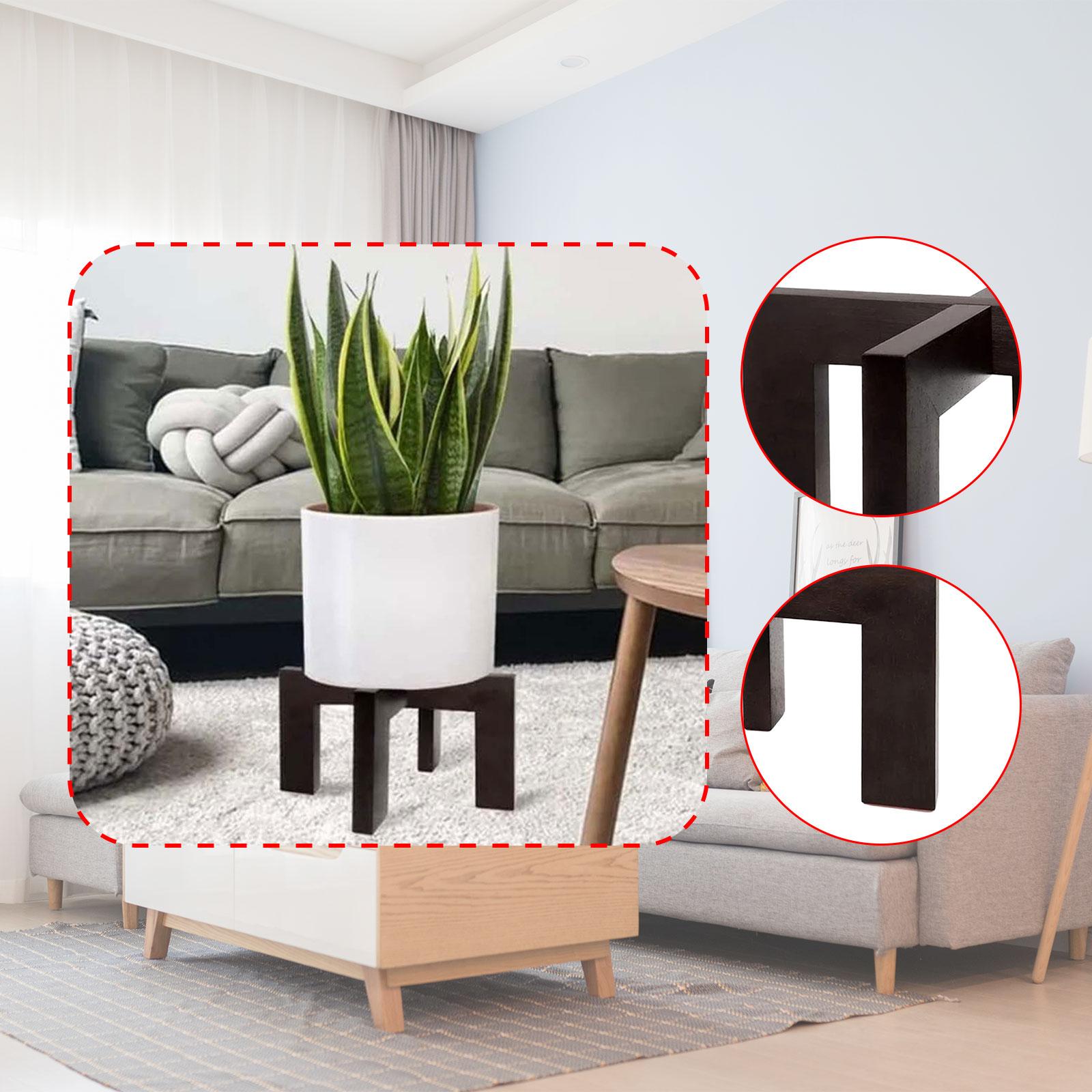Rak Tanaman Kayu dengan Finish - Indoor Plants ulasan dan harga