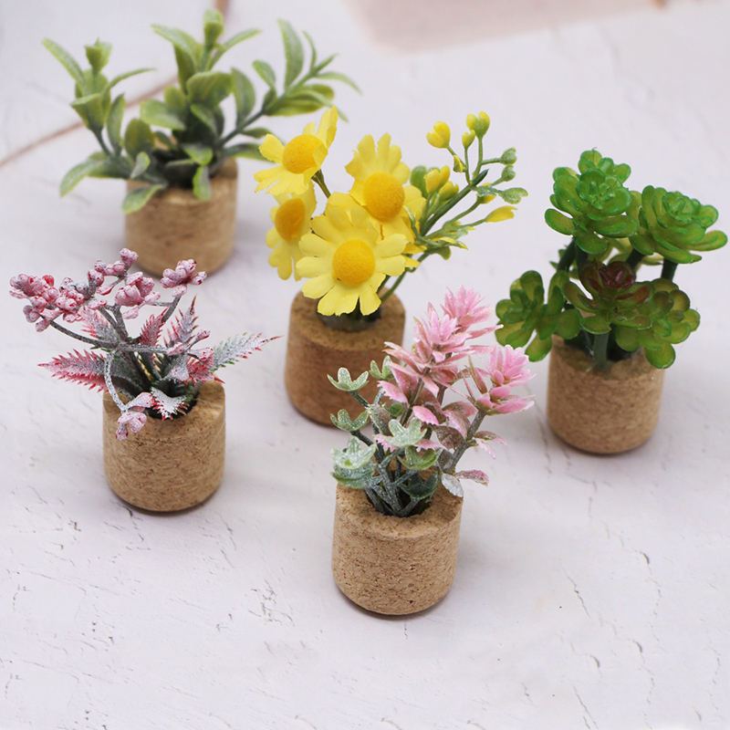 1:12 Rumah Boneka Simulasi Tan - Plant Pot ulasan dan harga