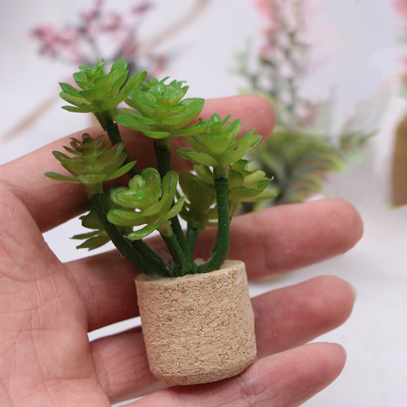 1:12 Rumah Boneka Simulasi Tan - Plant Pot ulasan dan harga