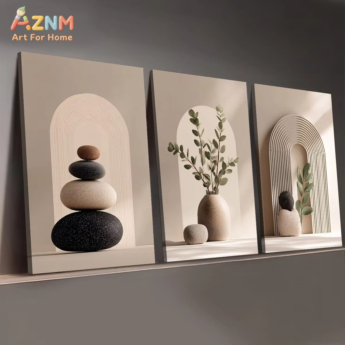 AZNM Poster Kanvas Tanaman Pot - Pothos ulasan dan harga