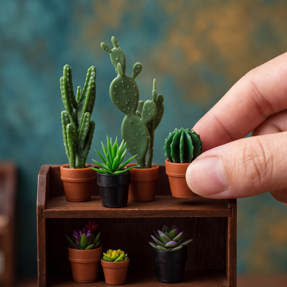 8 Buah Tanaman Pot Miniatur Pl - Succulent Set ulasan dan harga