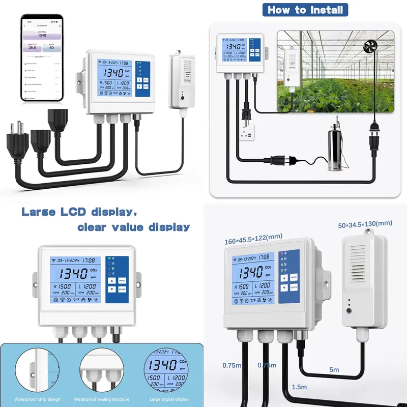 Pengontrol Iklim Cerdas Wifi P - Indoor Plants ulasan dan harga