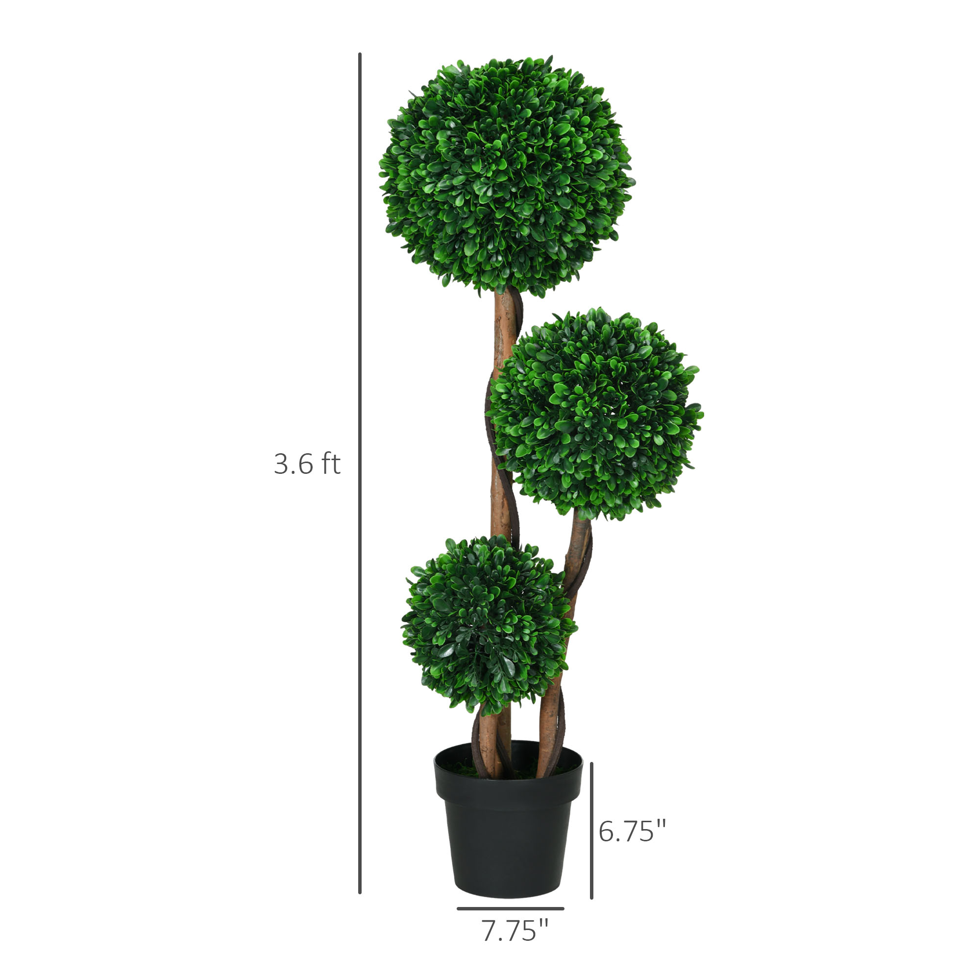 HOMCOM Pohon Fiddle Leaf Fig B - Fiddle Leaf Fig ulasan dan harga